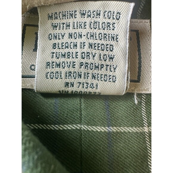 L.L. Bean Long Sleeve Green Plaid Wrinkle Free Button Front Shirt‎ Men's XL-REG - Picture 6 of 9